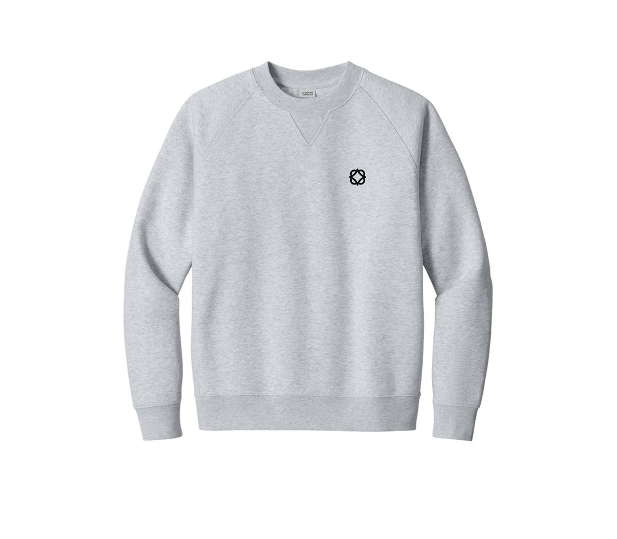 Minimal Chest Emblem Sweatshirt — Relaxed Crewneck