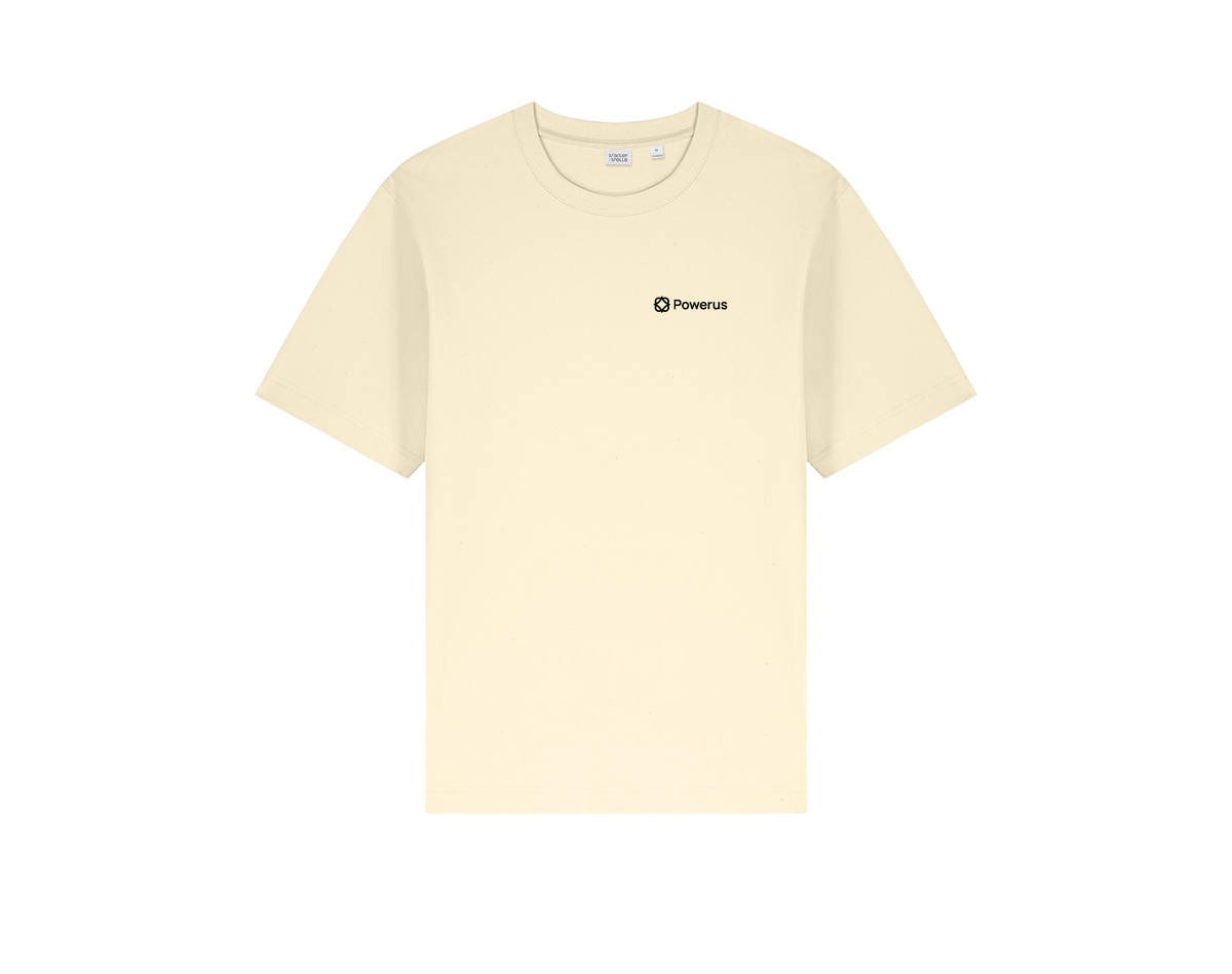 The Heavyweight Powerus Tee — Minimal Chest Logo Crewneck