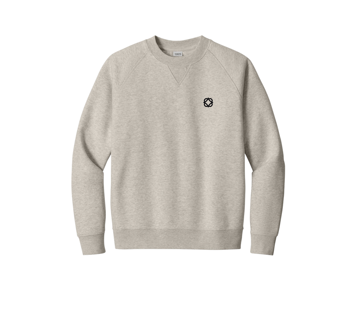 Minimal Chest Emblem Sweatshirt — Relaxed Crewneck