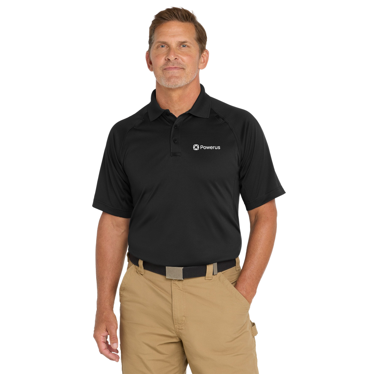 Tactical Polo Shirt — Snag‑Proof Tall Performance Work Polo with Small Chest Logo