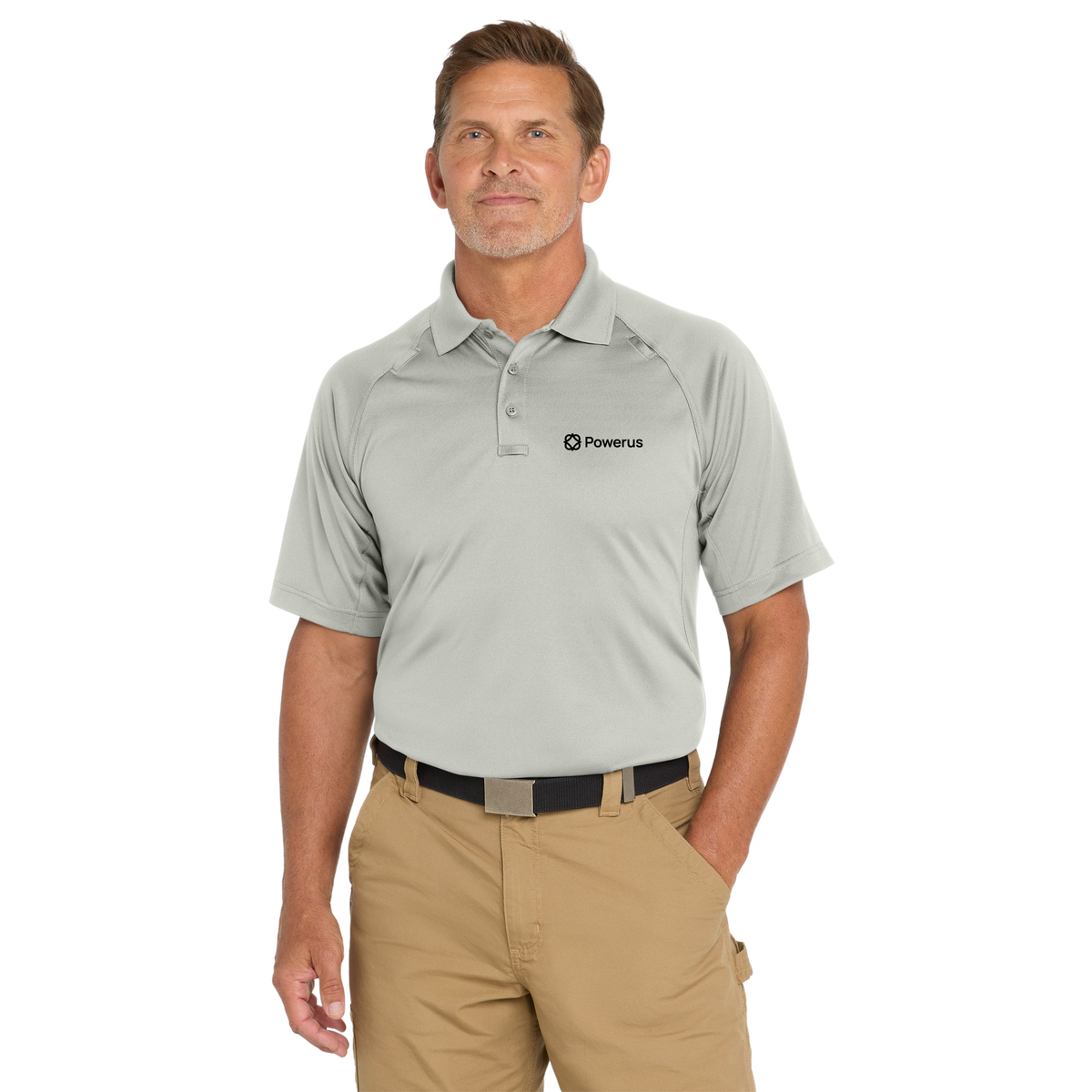 Tactical Polo Shirt — Snag‑Proof Tall Performance Work Polo with Small Chest Logo