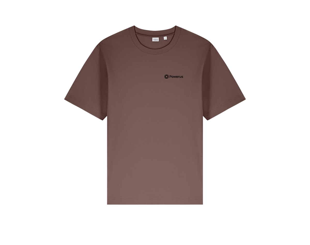 The Heavyweight Powerus Tee — Minimal Chest Logo Crewneck