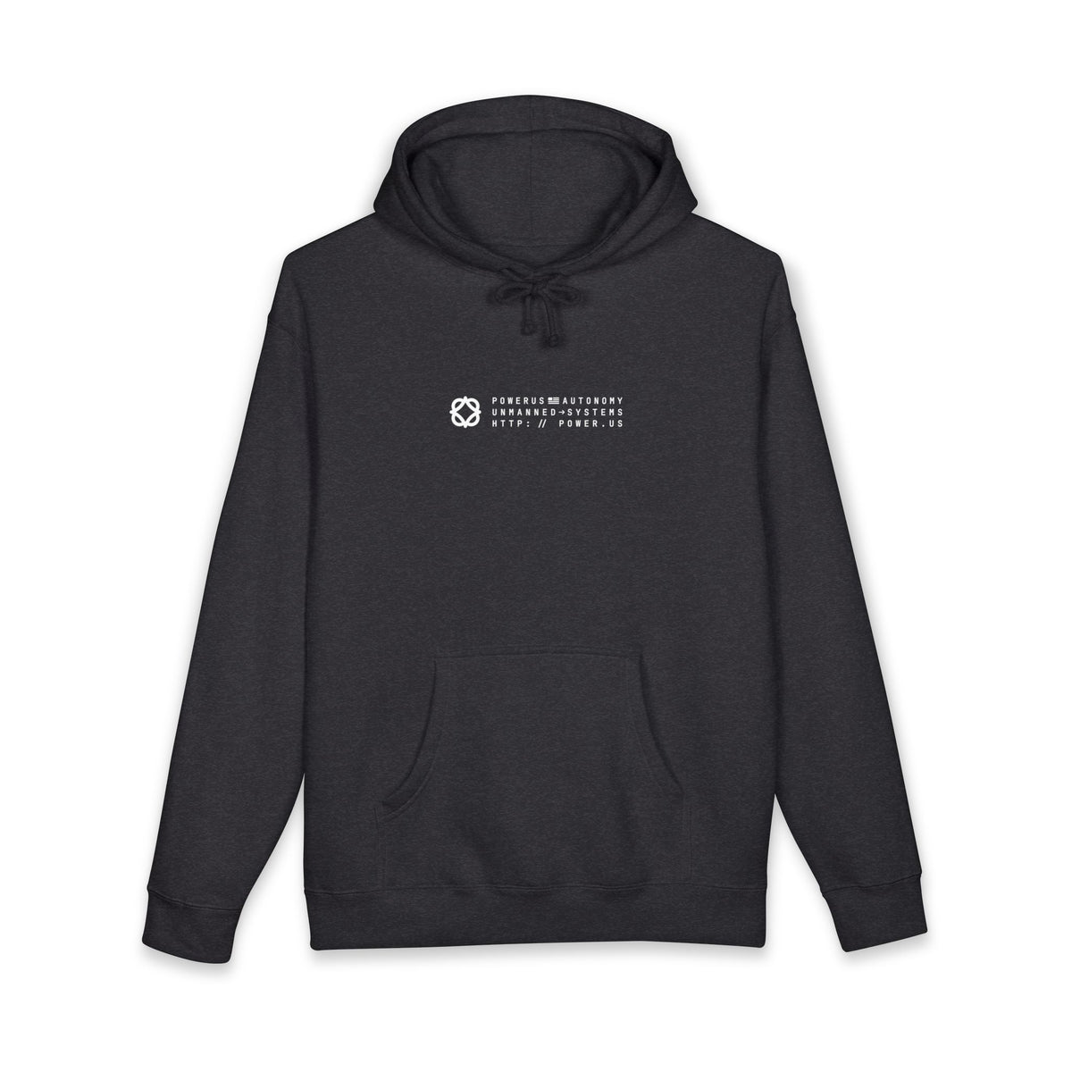 Minimalist Tech Logo Hoodie — Centered 'X' Emblem & Microtext