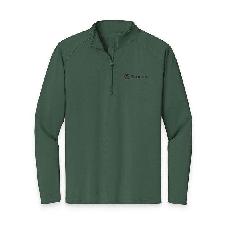 Embroidered PowerUp Quarter-Zip Pullover